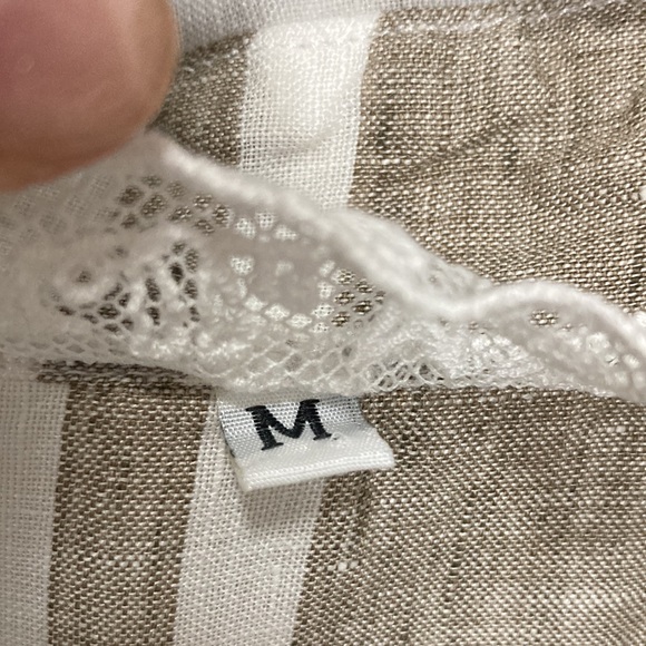 Stella Moda 100% Linen Women’s Lagenlook Shirt Dress sz Medium Italy - Picture 11 of 11